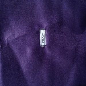 Prada navy satin dust bag 13×17
